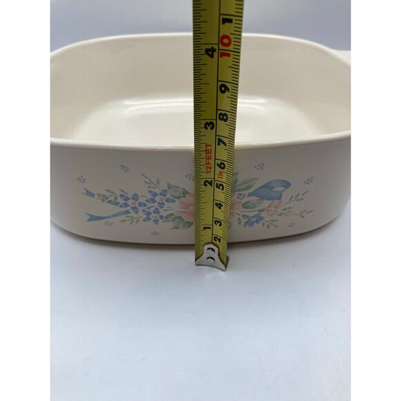 VTG Symphony Floral Corning Ware Casserole Baking Serving Dish A-2-B   2 Liter - Picture 8 of 9